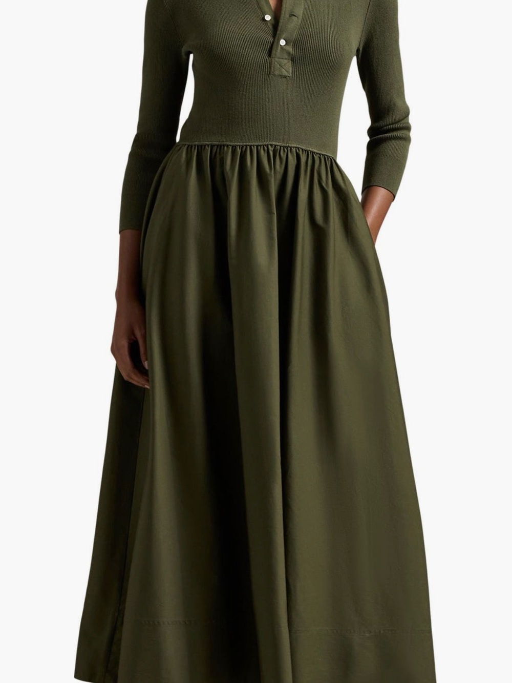 Polo by Ralph Lauren Olive Green Maxi Dress